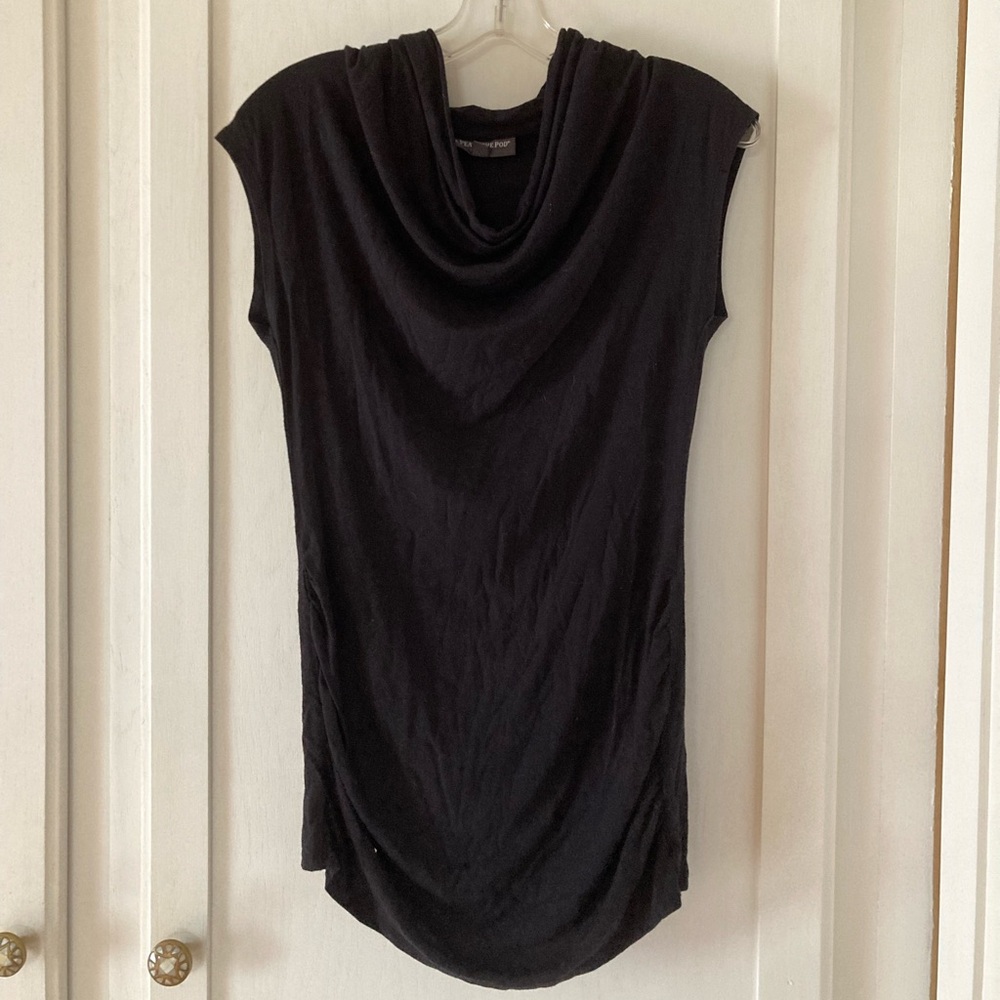 A Pea in the Pod maternity cowlneck top